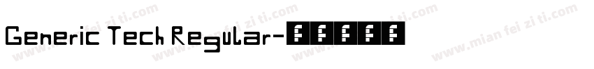 Generic Tech Regular字体转换